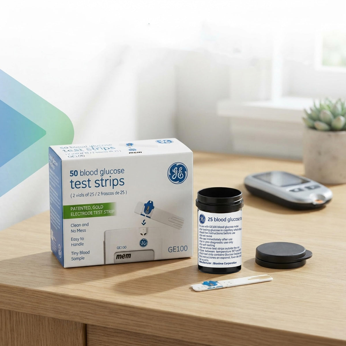 Blood Glucose Test Strips 50ct Y4868