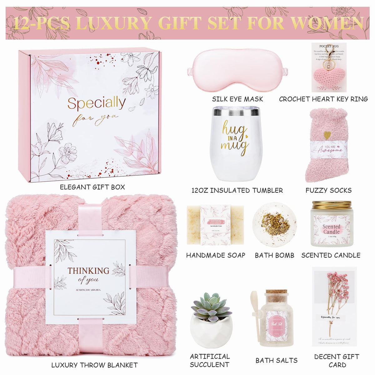 Pink Spa Care Package X3945