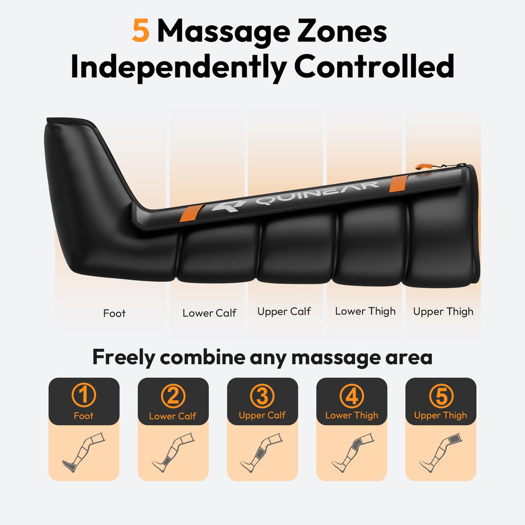 Cordless Compression Boots Leg Massager D859677