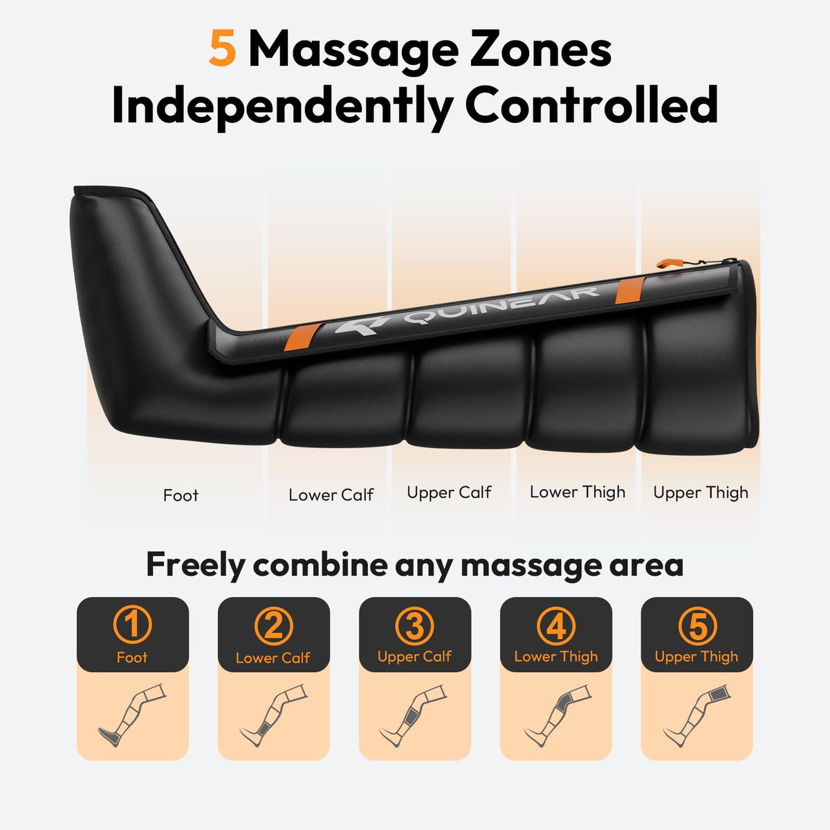 Cordless Compression Boots Leg Massager D859677