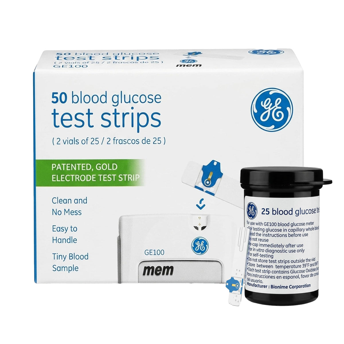 Blood Glucose Test Strips 50ct Y4868