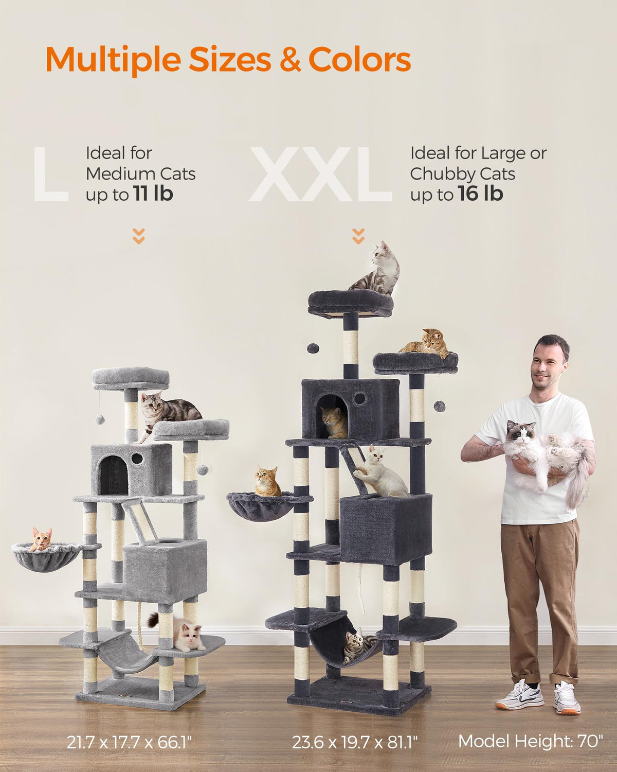 81.1-Inch Multi-Level Cat Tree Z24186
