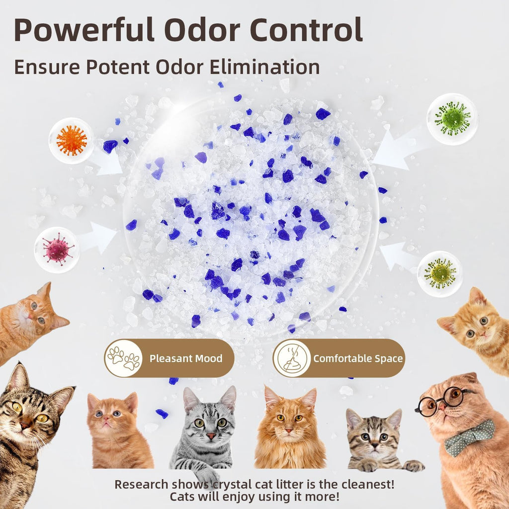 Crystal Cat Litter Silica Gel Non-Clumping Unscented 17.2 lb X87234