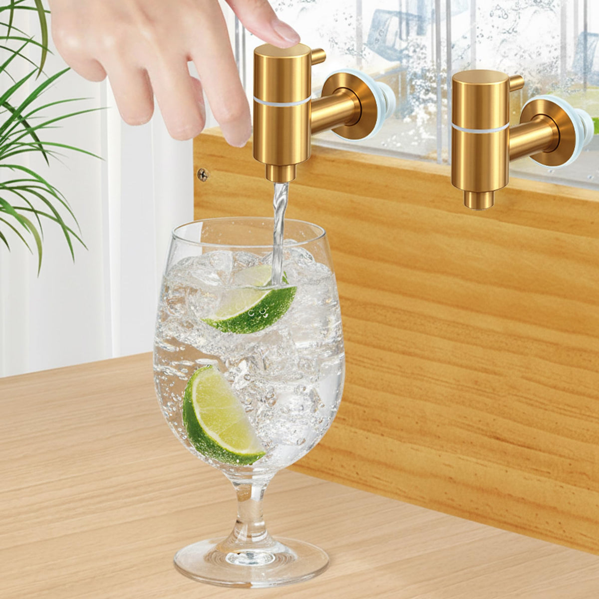 2 Pack 2 Gallon Drink Dispenser with Stand and Ice Core I586814