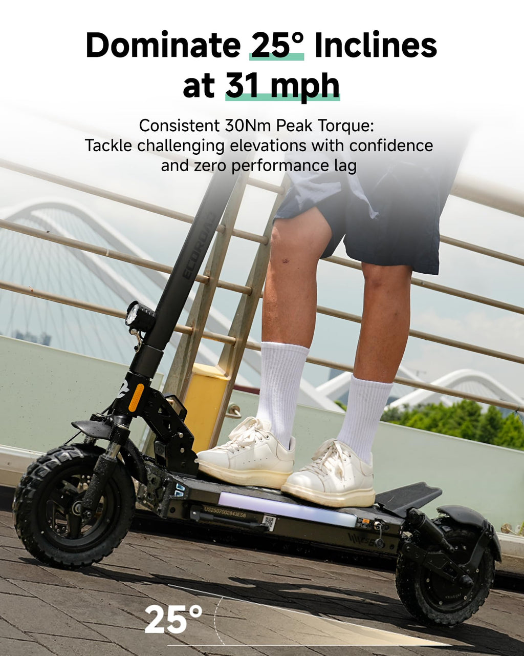 Electric Scooter Adults 1000W Peak Motor Up to 31 MPH E46747