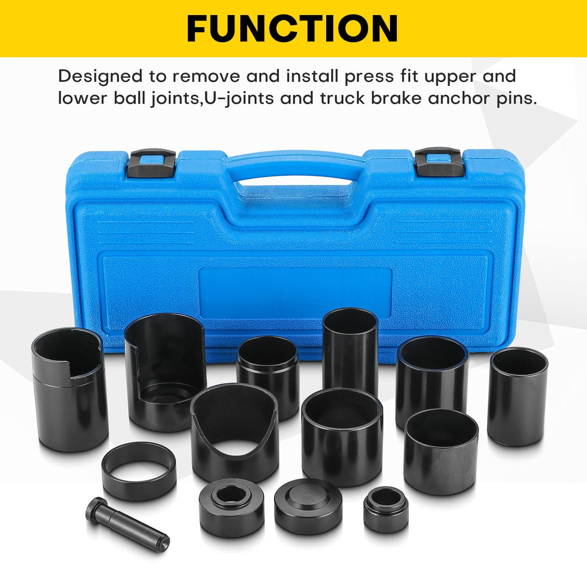 14PCS Ball Joint Remover Installer Adapter Tool Set V48024