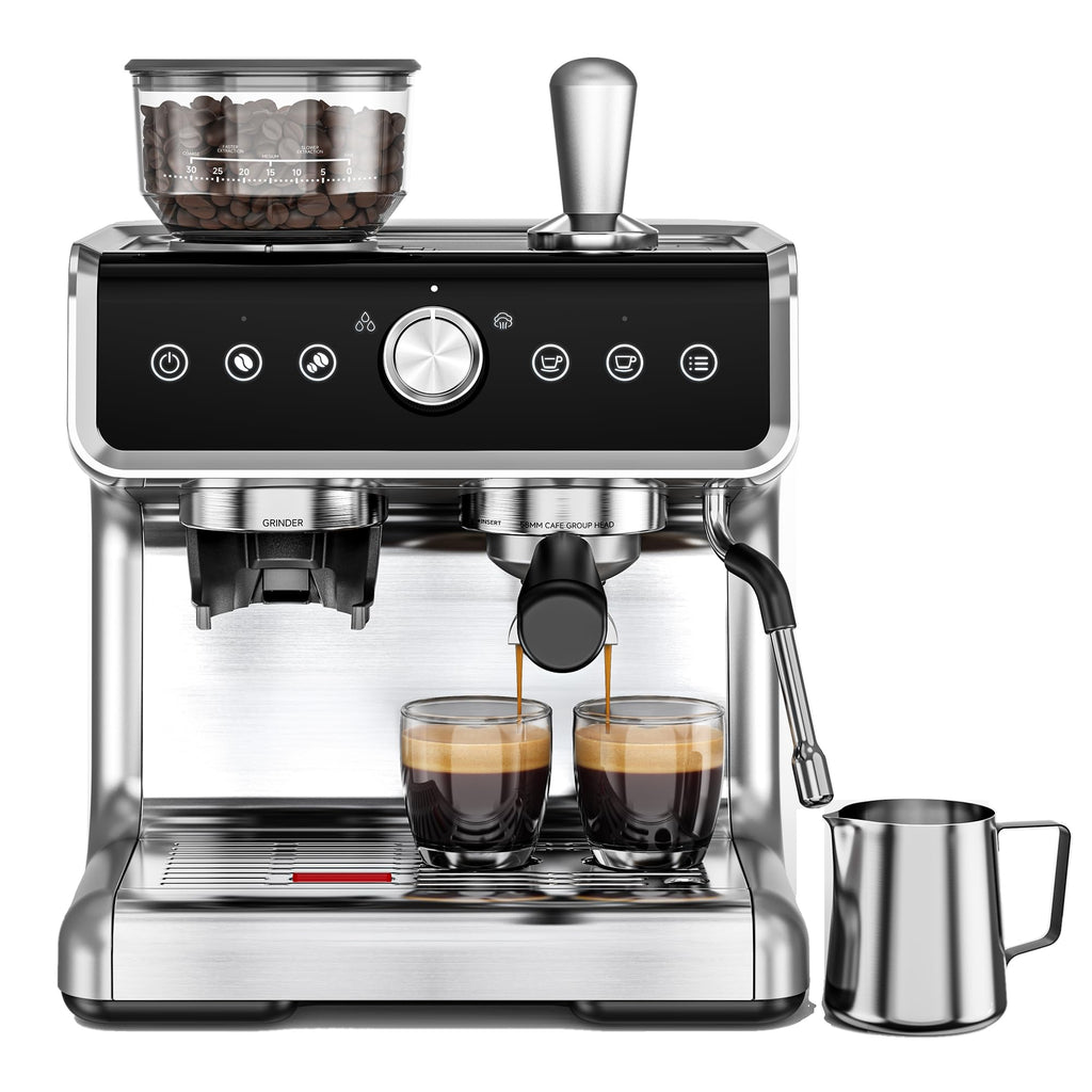 Espresso Machine with Grinder and Milk Frother J528