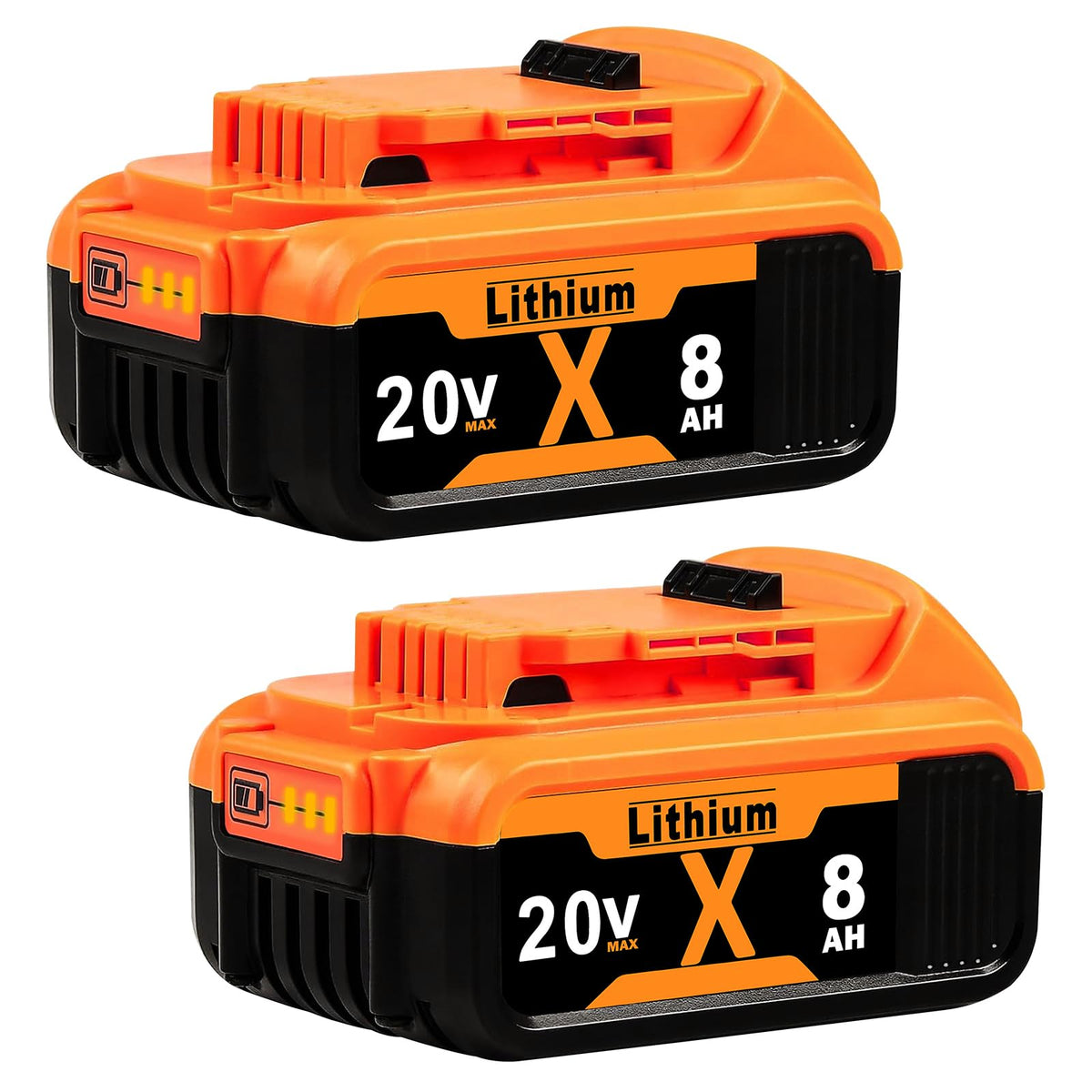 8.0Ah 20V MAX Lithium Batteries 2 Pack U163
