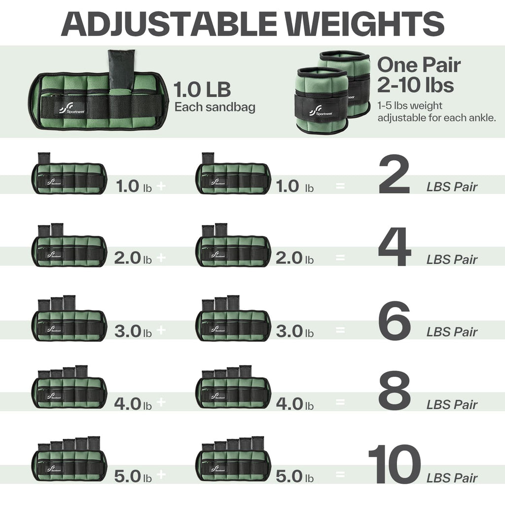 Adjustable Ankle Weights with Dumbbells A113