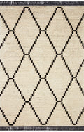 Cream Charcoal 2'7 x 10'0 Rug S299