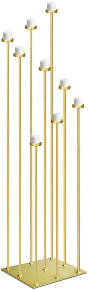 Gold Tall Floor Candelabra Iron P3318