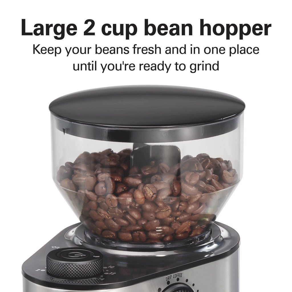 18 Grind Settings Stainless Steel Coffee Grinder I62913