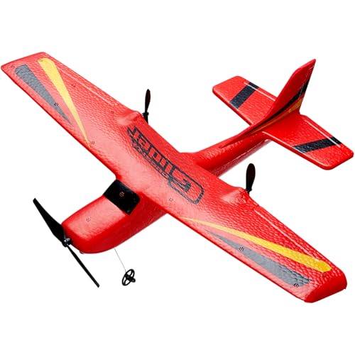 Red 2.4GHz 2 Channel Remote Control Aircraft with 2 Batteries J716985
