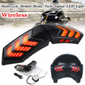 Motorcycle Helmet Wireless LED Safety Brake Stop and Turn Signal Light Indicators K1588