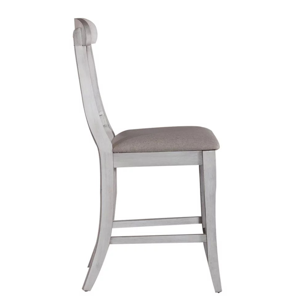 Upholstered X Back Counter Chair J25422