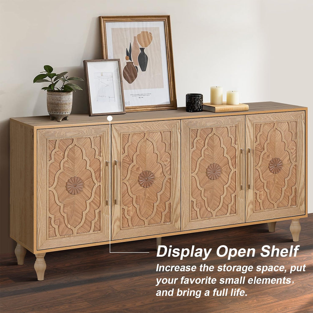 Wooden Accent Storage Cabinet E57924