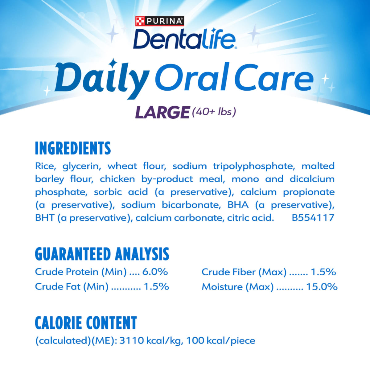 Daily Dental Chews for Large Dogs, 18 ct J98204