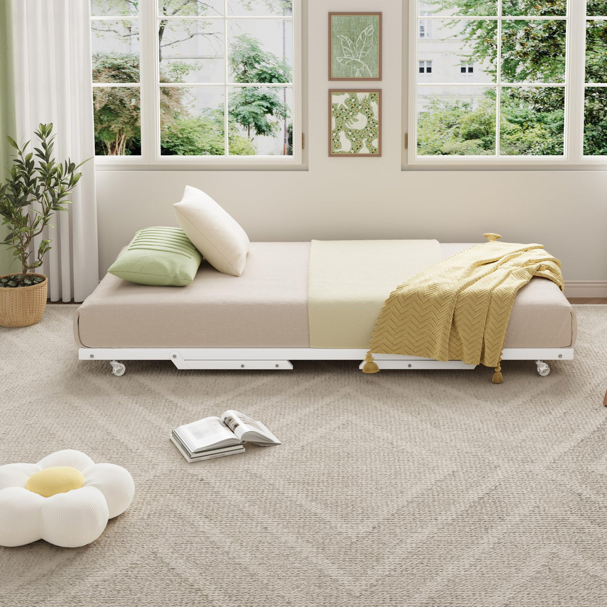 Twin Pop Up Trundle Bed J44706