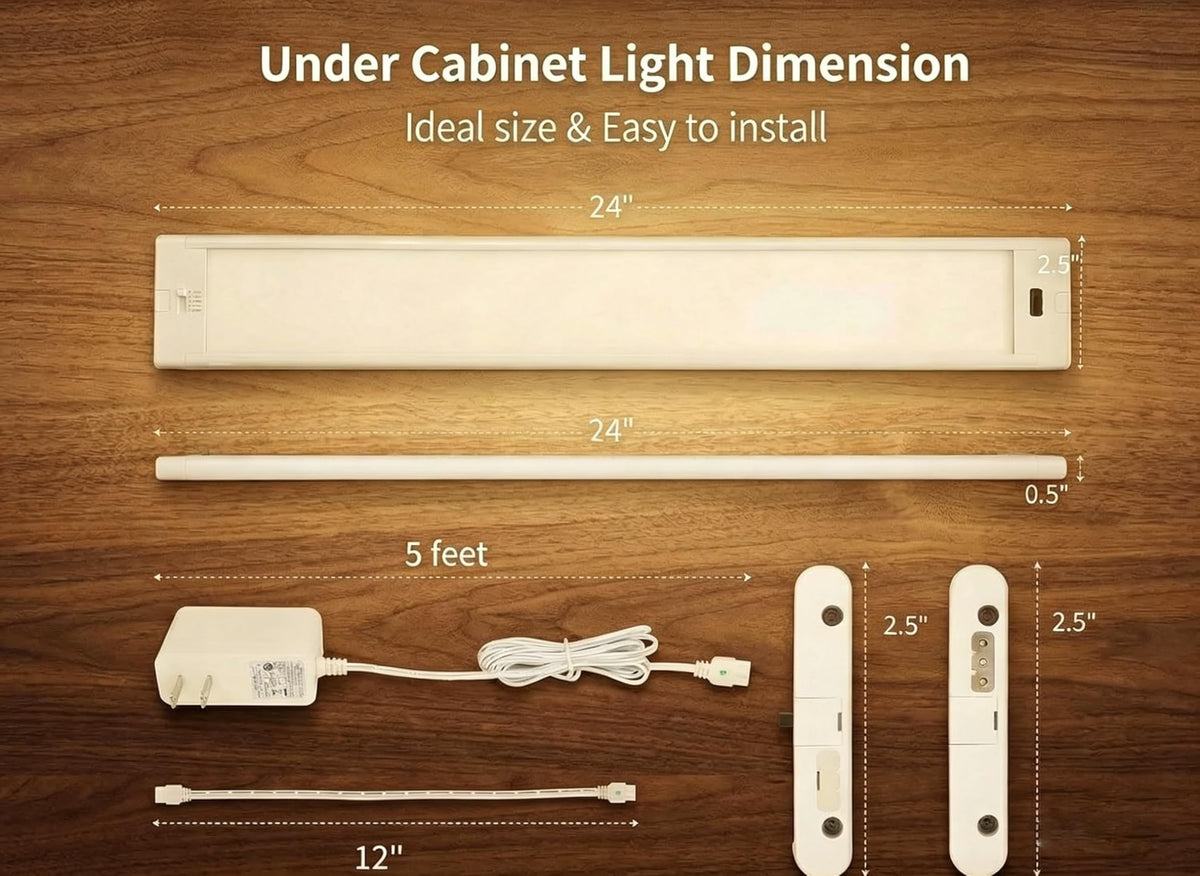 24 Inch 2 Pack Linkable Under Cabinet Lights S302708