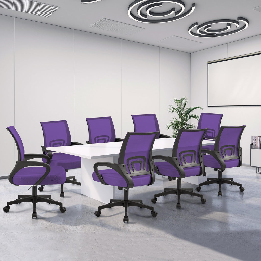 Purple Adjustable Swivel Mesh Office Chair B54582