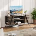 47 Inch TV Stand with Slanted Metal Legs and Adjustable Open Shelf T933
