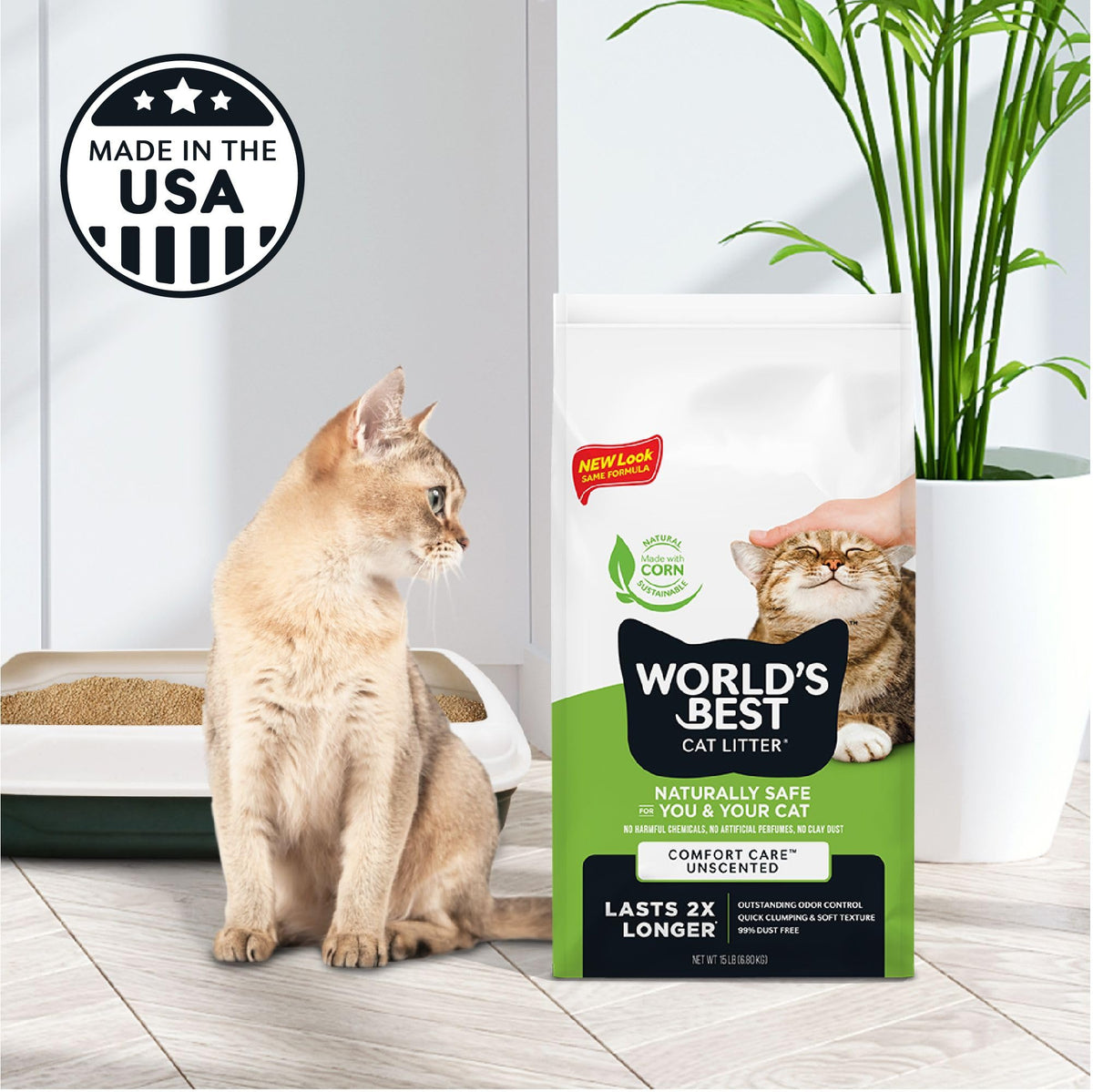 Unscented Odor Control 15 lb Cat Litter T90978