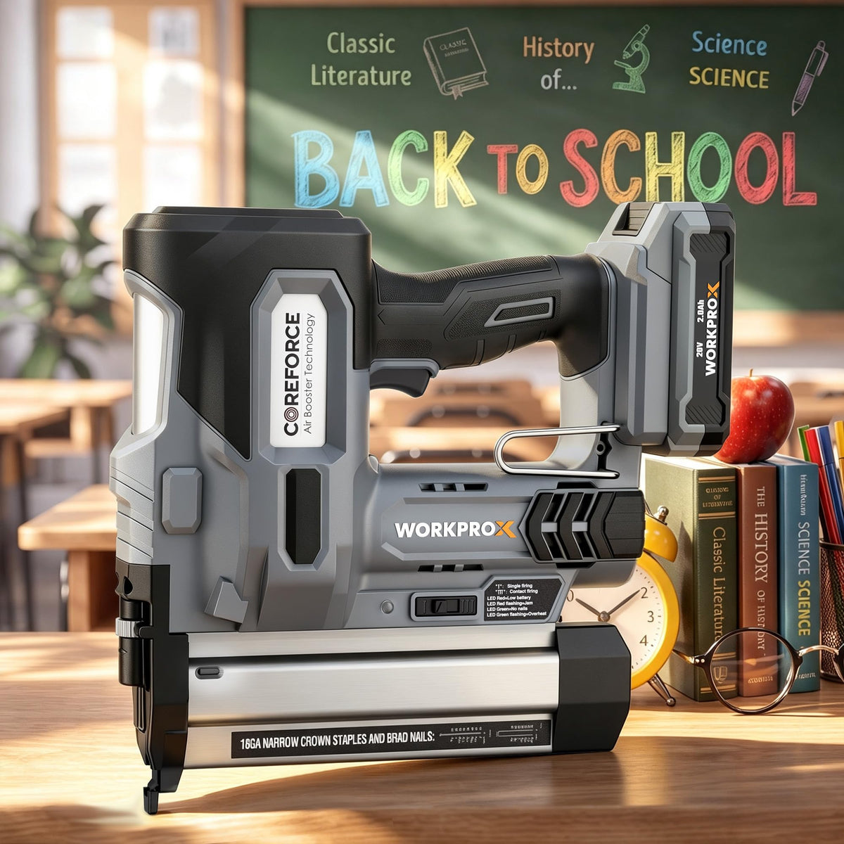 20V Cordless 18 Gauge 2-in-1 Nail & Staple Gun R12966