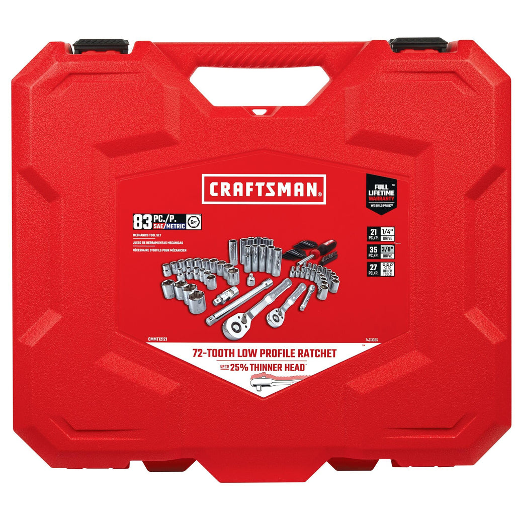 83 Piece Mechanics Tool and Socket Set E747