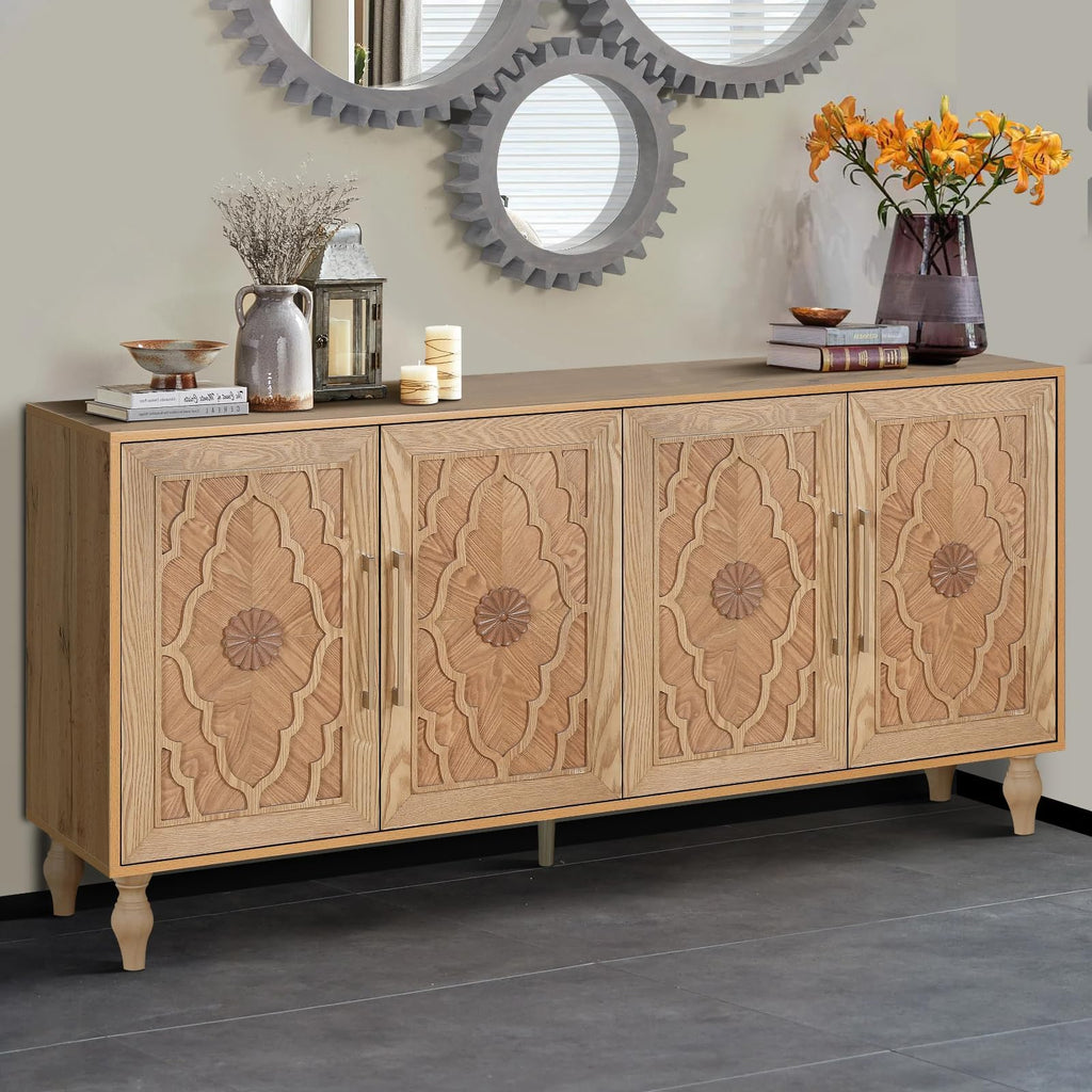 Wooden Accent Storage Cabinet E57924