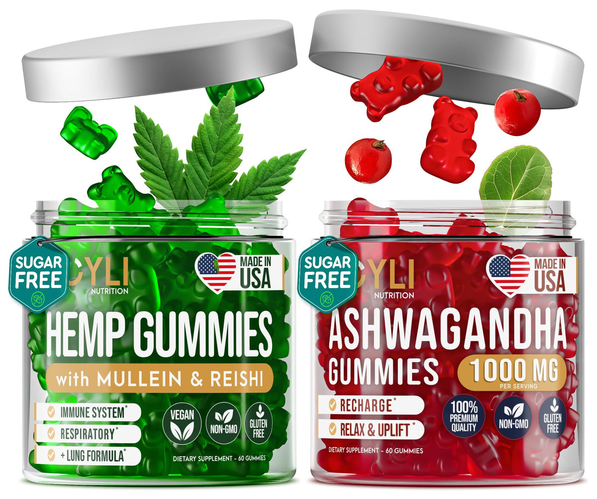 Hemp Gummies Lung Cleanse Supplement 60 Gummies D364876