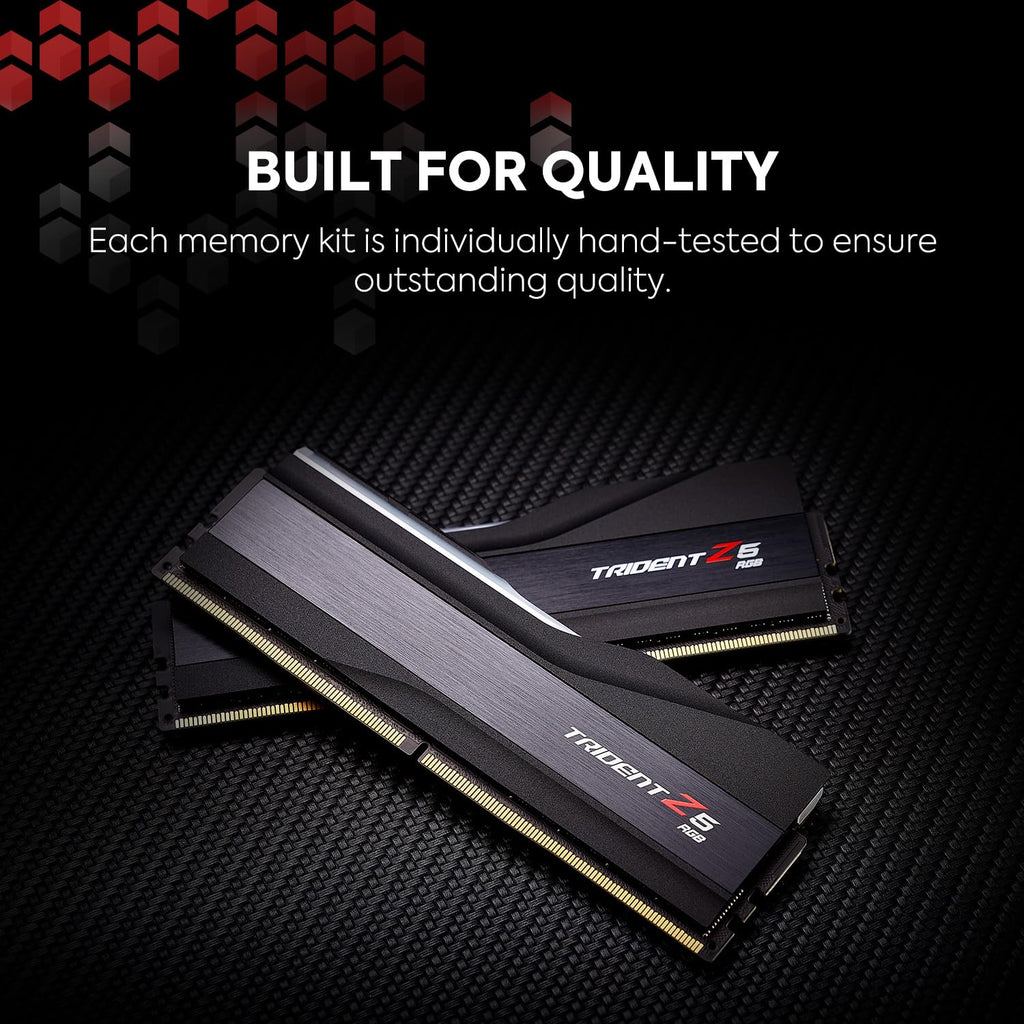 DDR5 RAM 32GB 2x16GB Desktop Computer Memory Matte Black F232