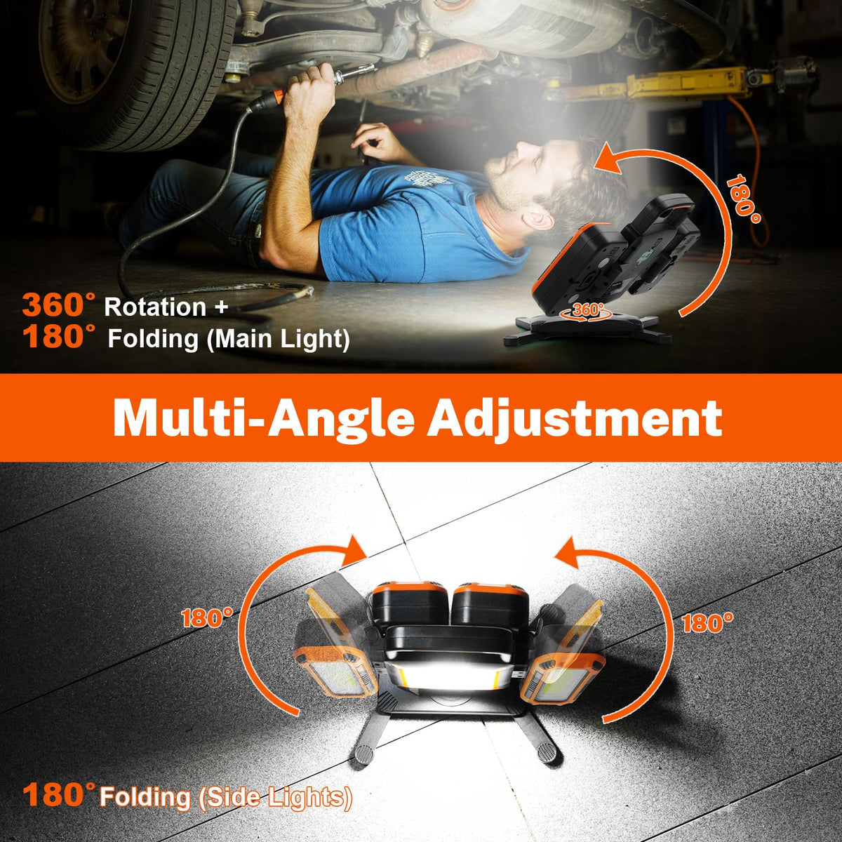 5000LM Rechargeable Magnetic Work Light D995