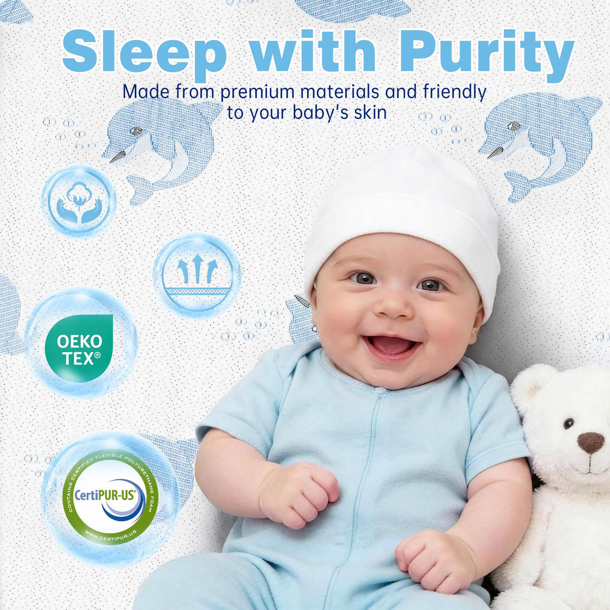 Double-Sided Memory Foam Portable Mattress R268998