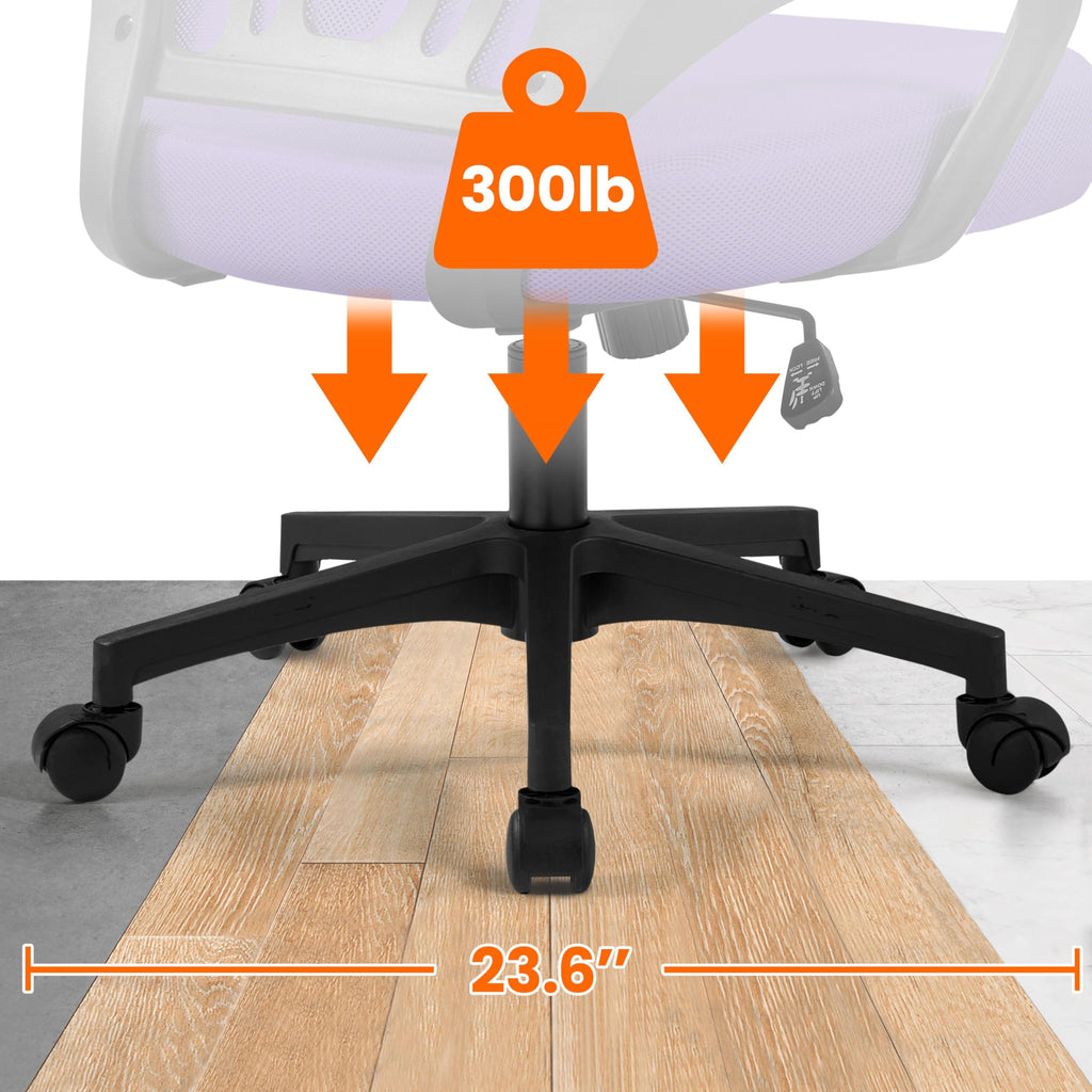 Purple Adjustable Swivel Mesh Office Chair B54582