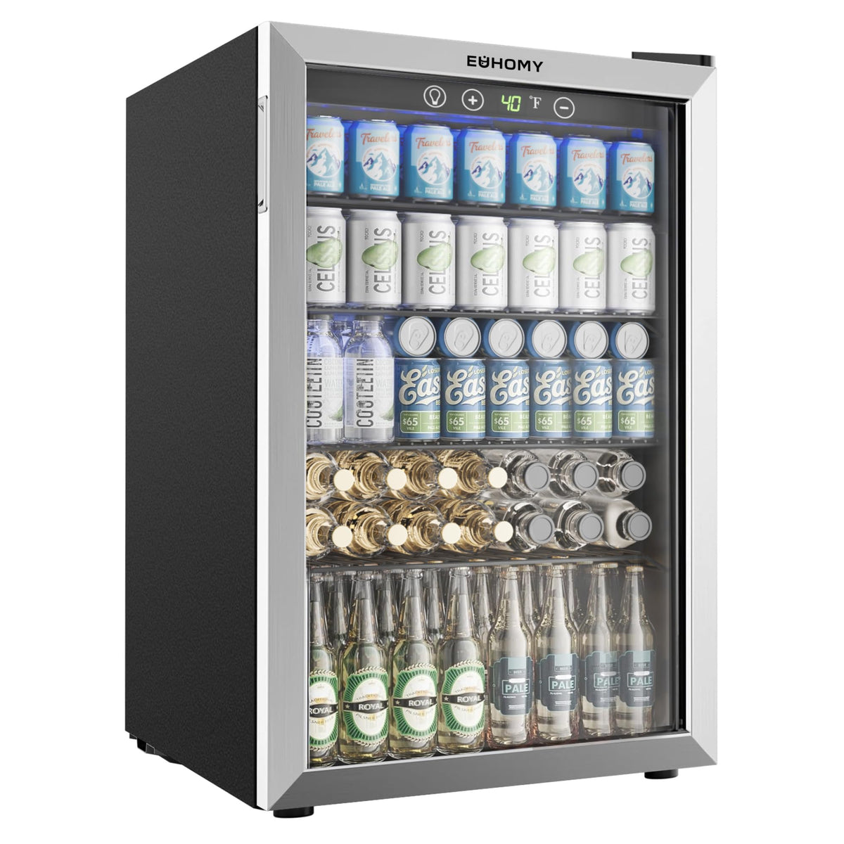 145 Can 4.5 Cu.ft Mini Fridge with Glass Door K2081