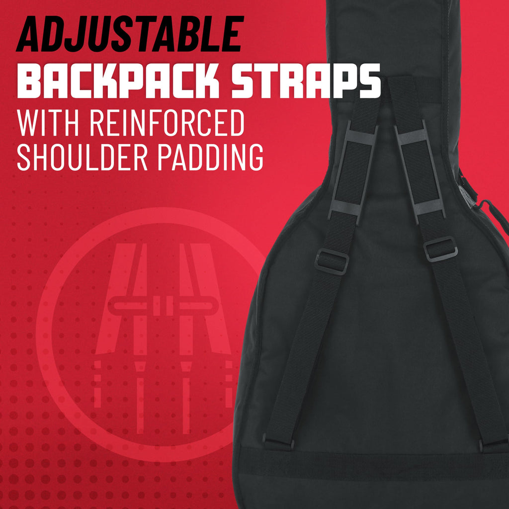 Foam Padded Acoustic Bass Guitar Gig Bag J249