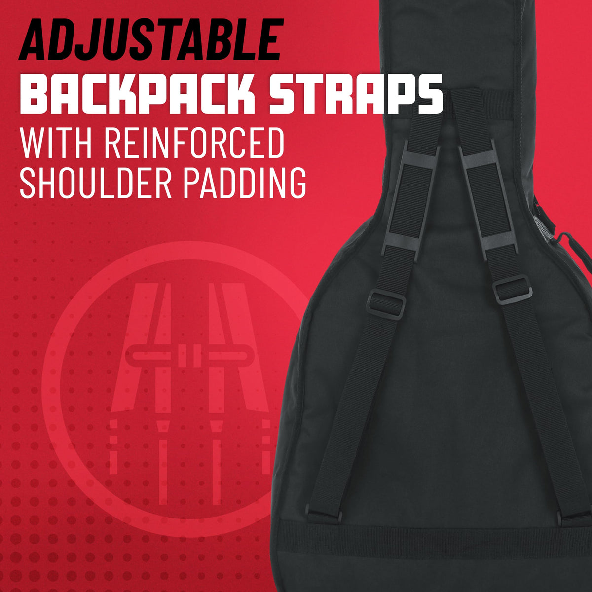 Foam Padded Acoustic Bass Guitar Gig Bag J249
