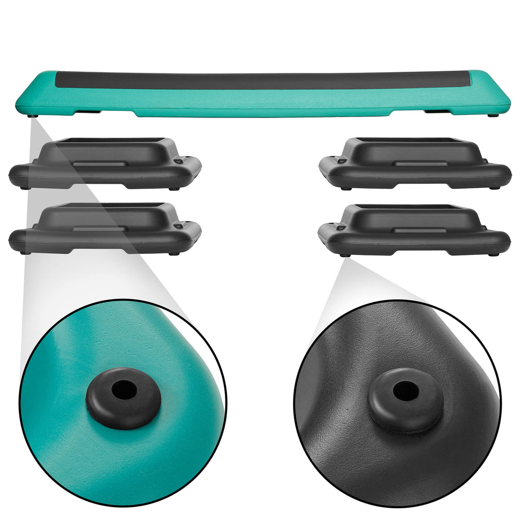 Adjustable Aerobic Exercise Step Platform with 4 Risers V9704