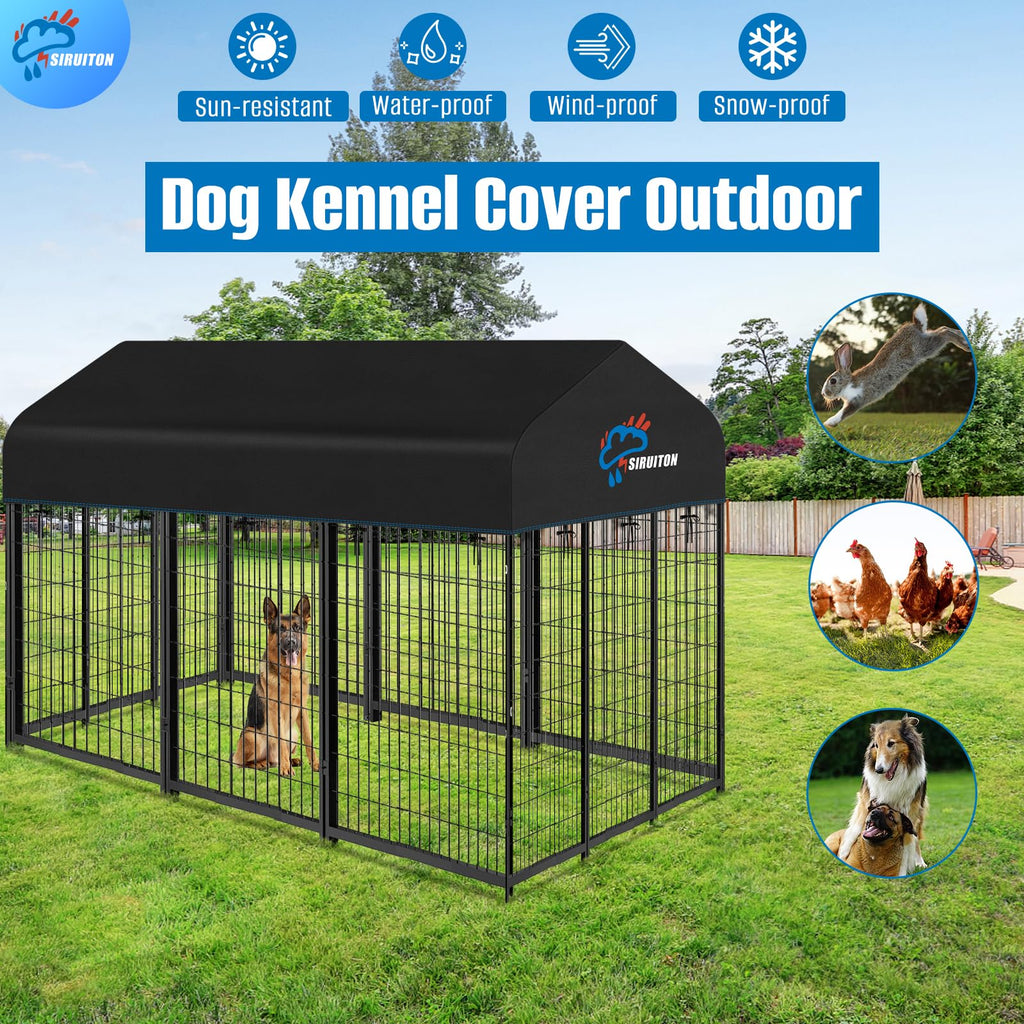 8x4FT Heavy Duty 600D Oxford Dog Kennel Replacement Cover A1966