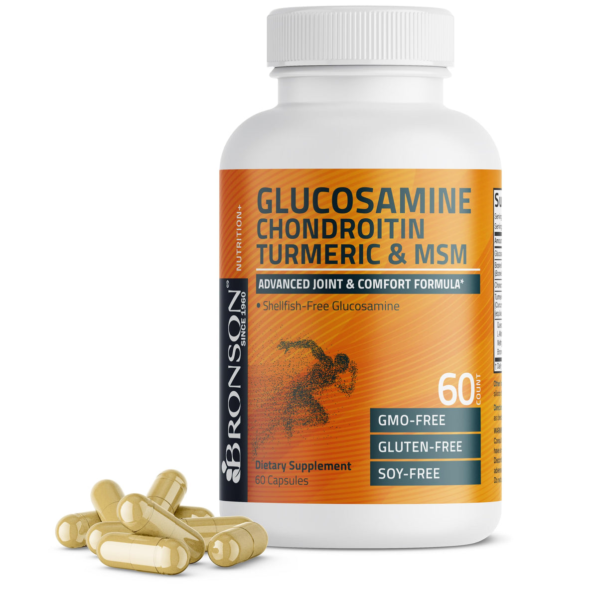 Glucosamine Chondroitin Turmeric & MSM Joint Support, 60 Capsules Y4035