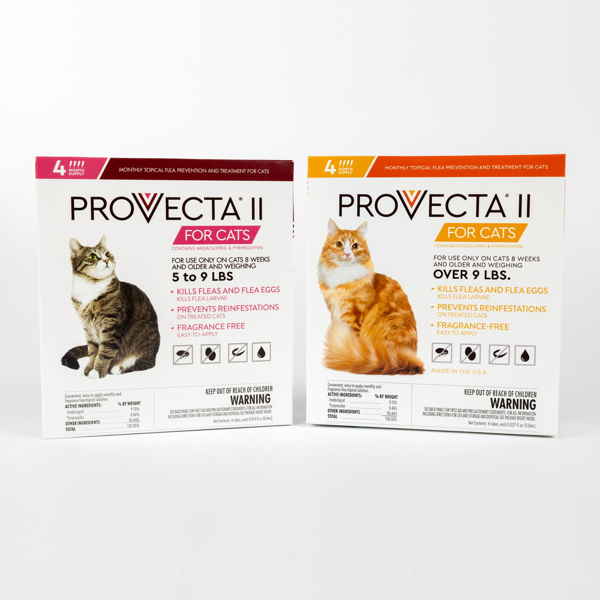 Flea Treatment for Large Cats Over 9 lbs, 4-Month Supply H81414