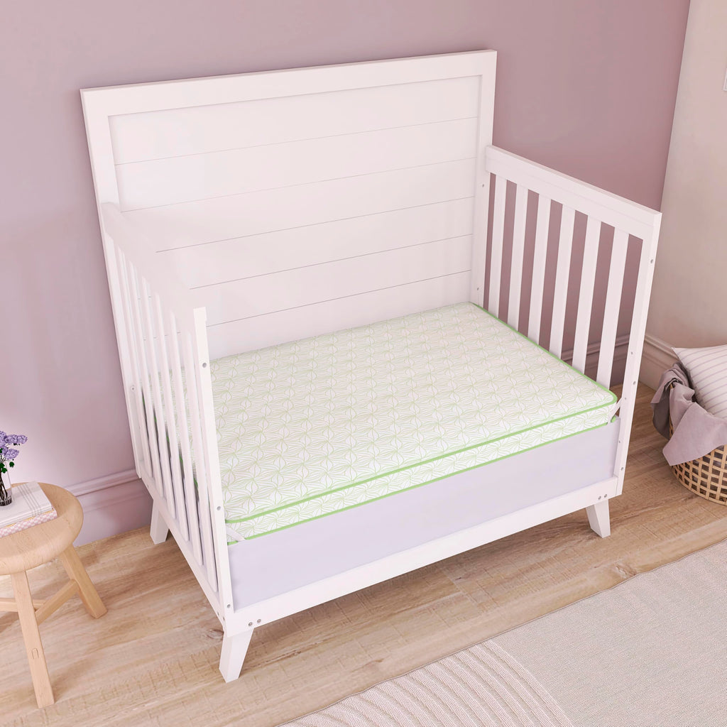 2-in-1 Mini Crib Mattress, Dual-Sided Waterproof J985