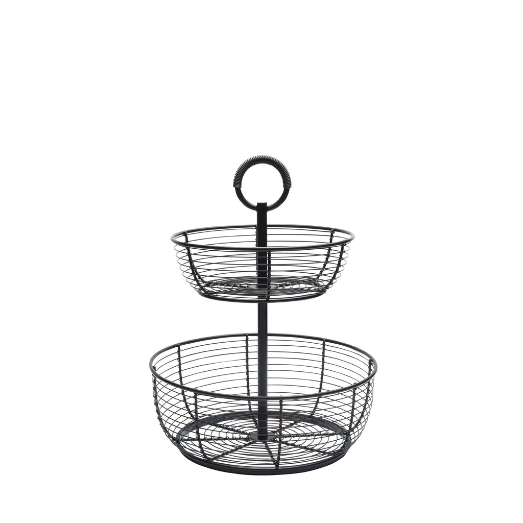 3-Tier Metal Floor Standing Fruit Storage Basket O2080