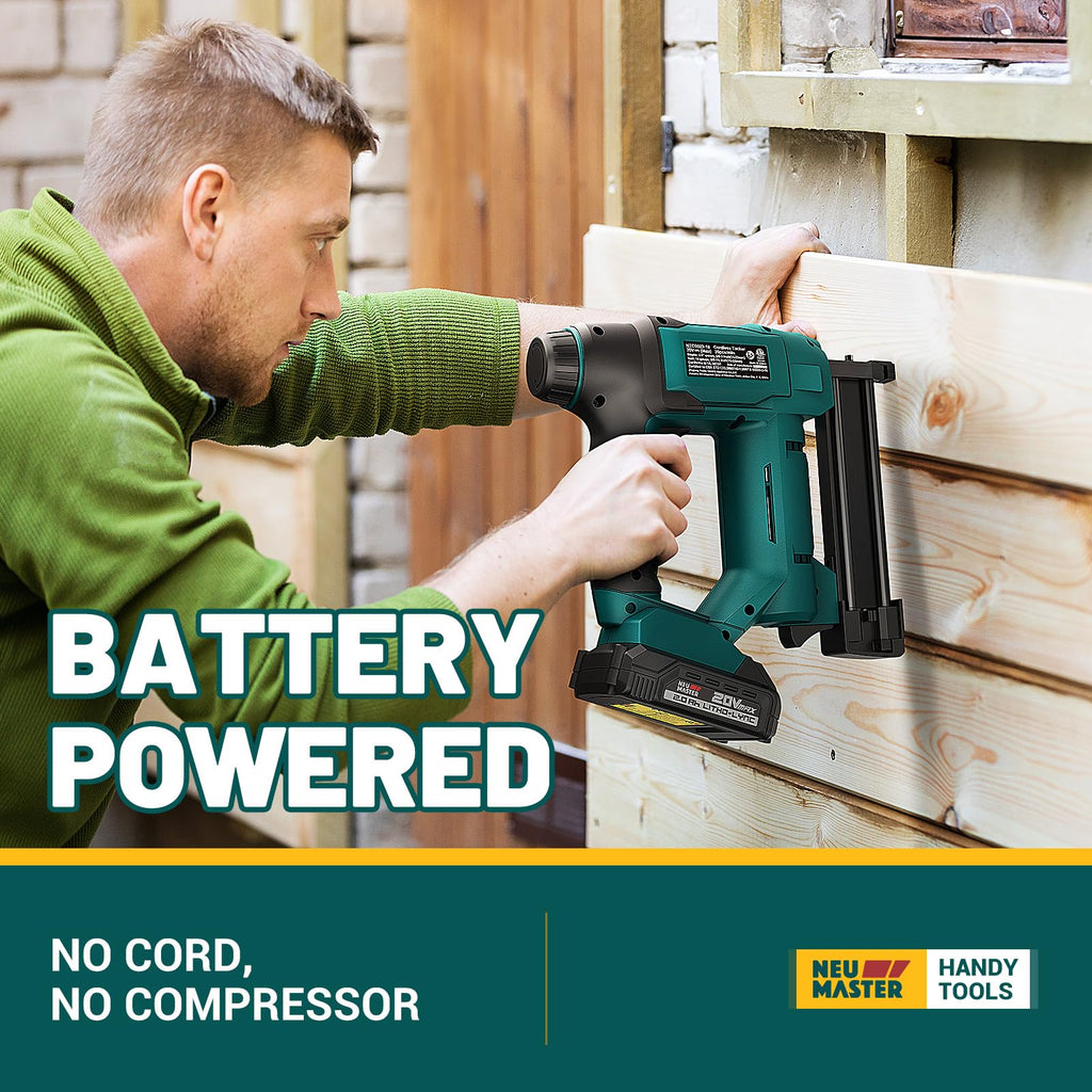 Cordless 18 Gauge 2 in 1 Brad Nailer/Staple Gun with Battery R7545