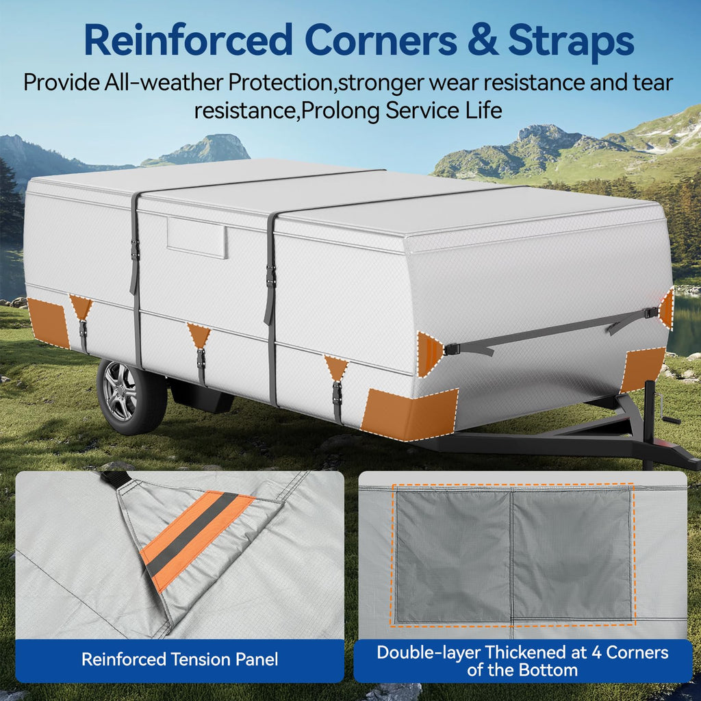14'-16' Waterproof Oxford Fabric Camper Cover F98131