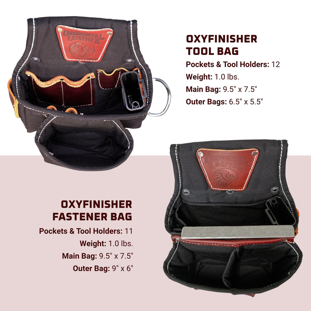 Leather Tool Belt Set with 25 Pockets K217