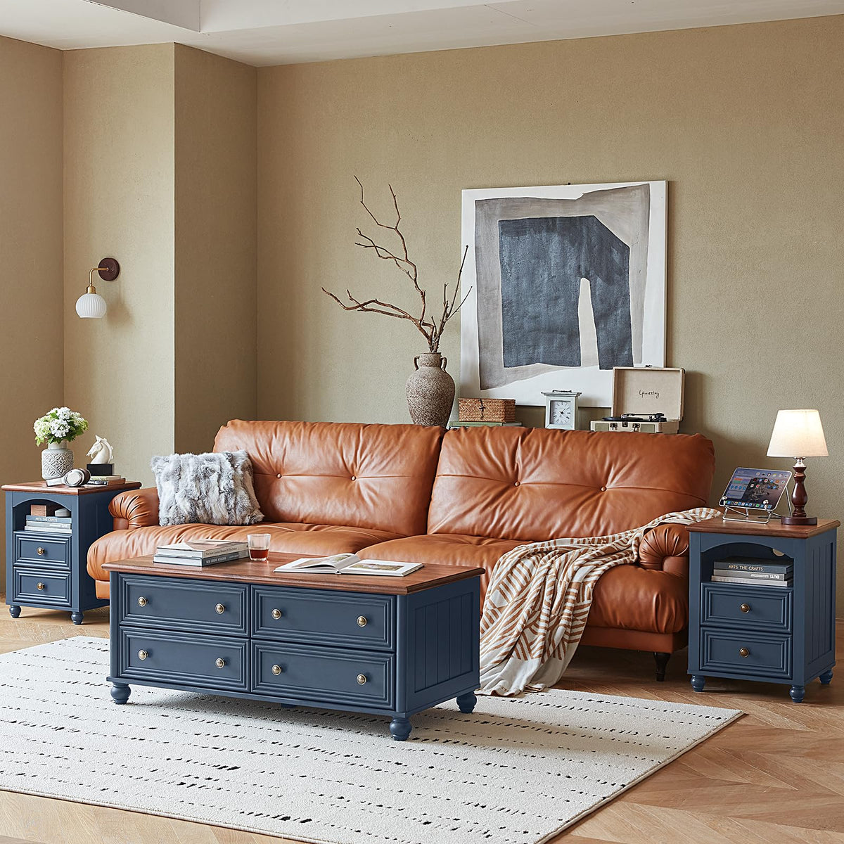 18" Nightstand with Charger Station S235