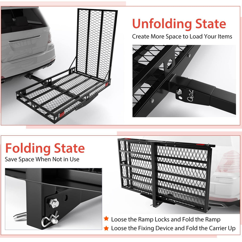 Hitch Cargo Carrier with Ramp F25204
