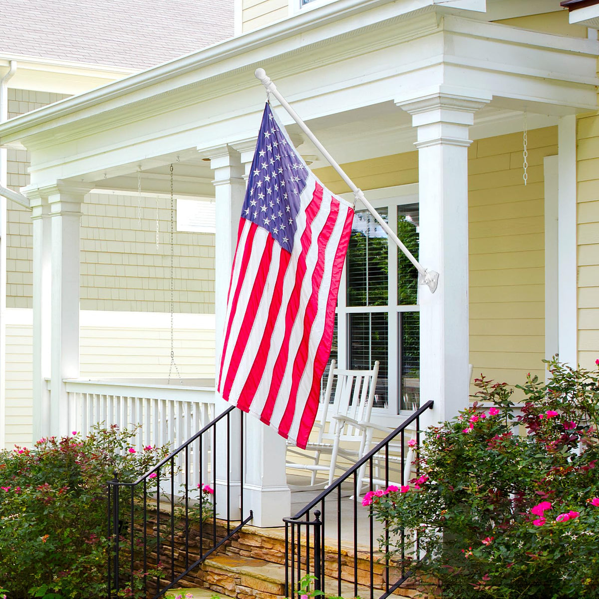 6 FT Stainless Steel Tangle Free Flag Pole Kit M615920