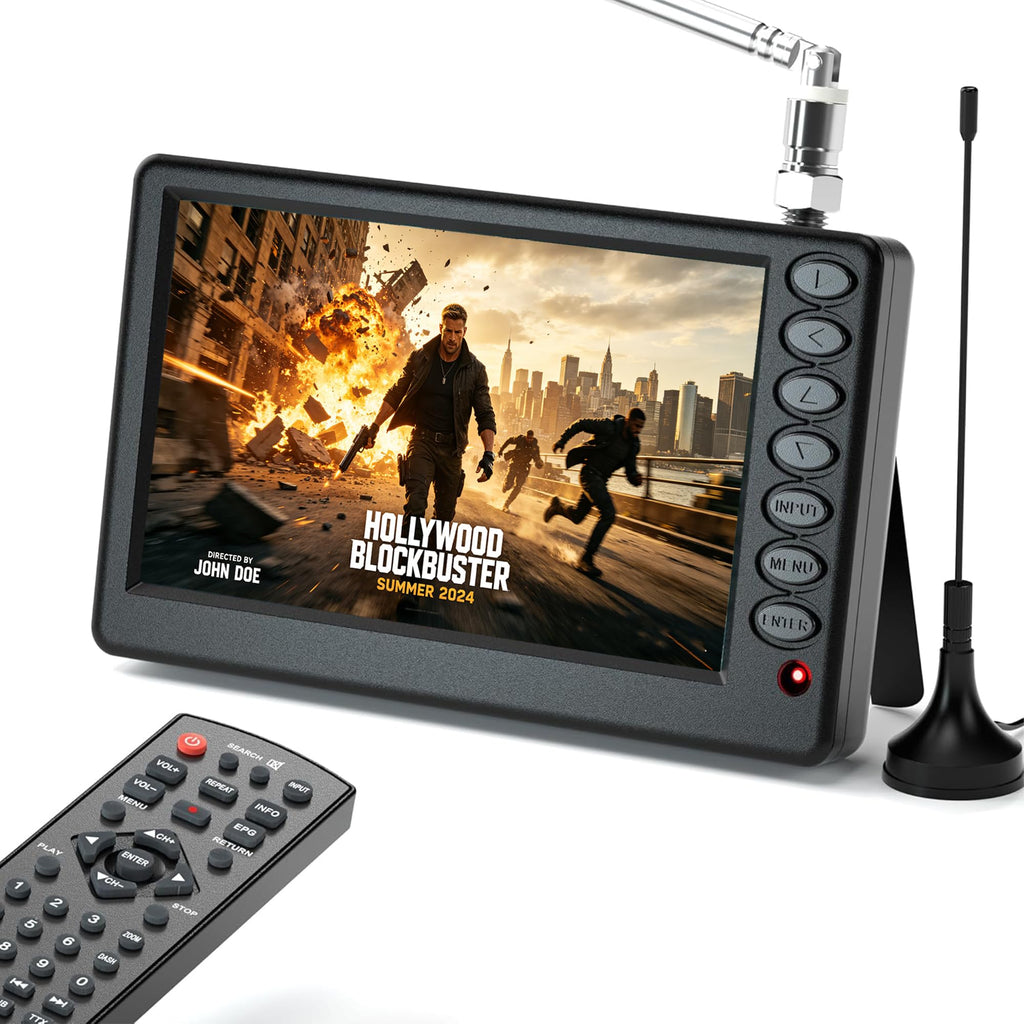 5 Inch Portable Mini TV with Remote X9329